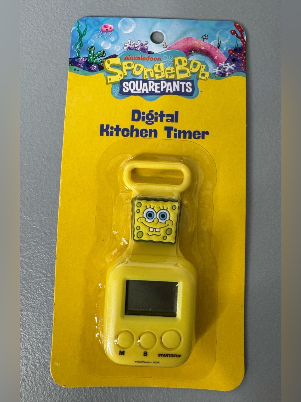 SpongeBob SquarePants Yellow digital Kitchen Timer with Character Face
